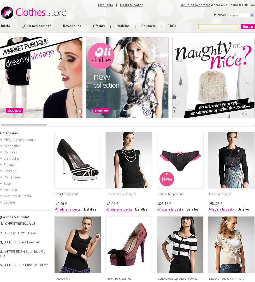 Tienda online de ropa