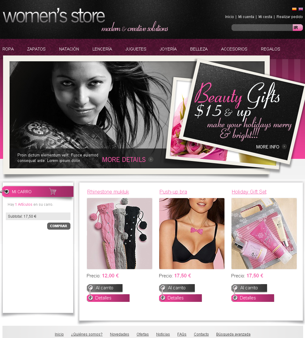 Tienda online mujer